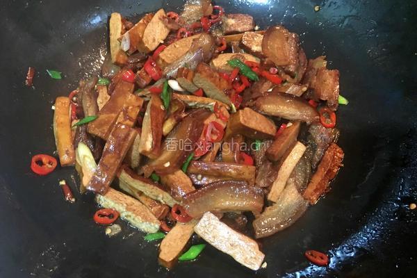 腊肉炒香干的做法图解9