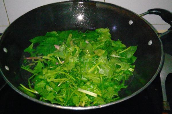 脆辣菠菜的做法图解3