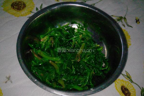 脆辣菠菜的做法图解4
