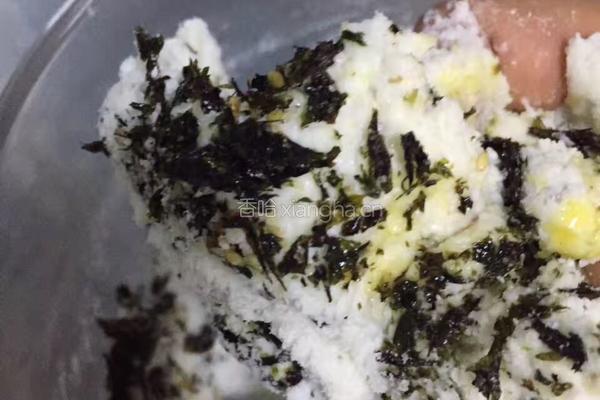 海苔米鲜贝的做法图解1