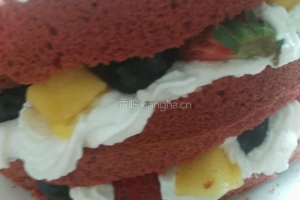 红丝绒裸蛋糕的做法图解12