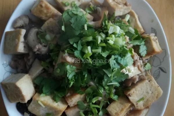 香菇肉末烧豆腐的做法图解5