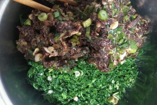 荠荠菜饺子的做法图解3