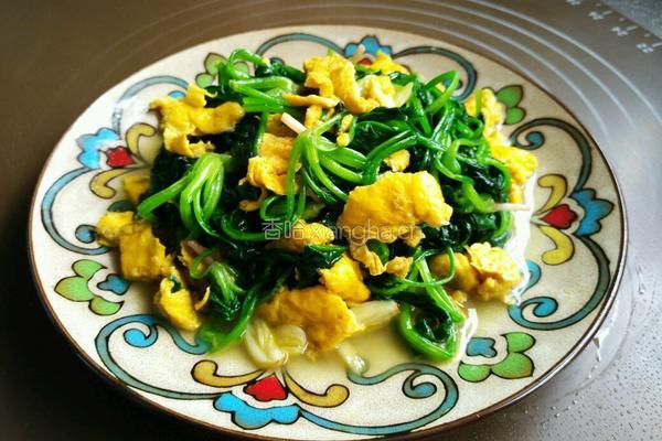 菠菜炒鸡蛋的做法图解9