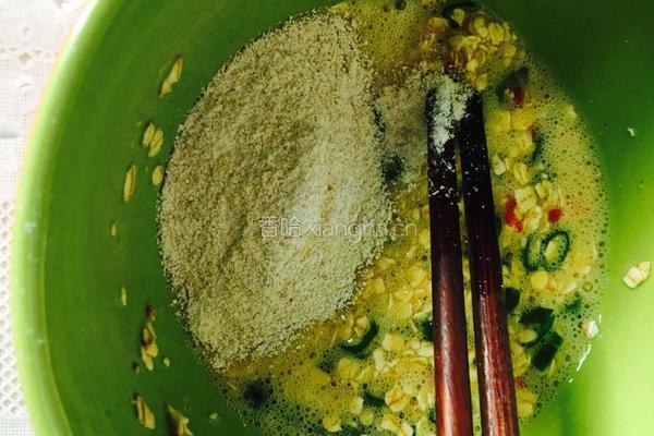 葱香燕麦鸡蛋饼的做法图解5