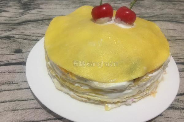 榴莲芒果千层蛋糕的做法图解16