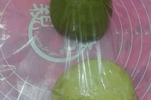 抹茶肉松酥的做法图解1