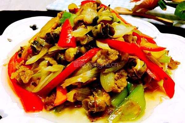 大葱花肉爆海石螺的做法图解17