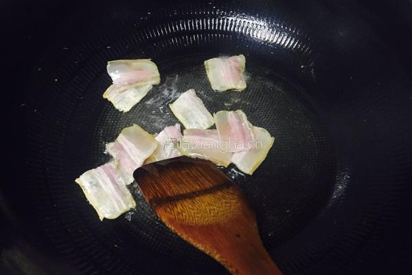 咸肉煮小青菜的做法图解1