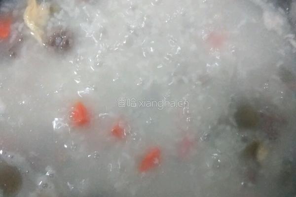 松花蛋瘦肉粥的做法图解6
