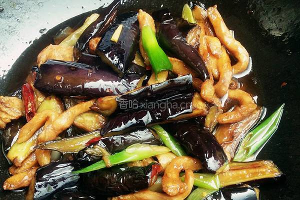 肉丝烧茄子的做法图解9