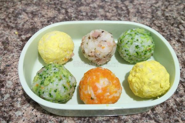 彩色饭团的做法图解8