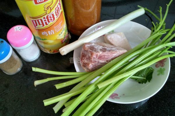 芹菜肉酱卤的做法图解2