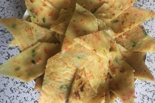 胡萝卜味鸡蛋煎饼的做法图解12
