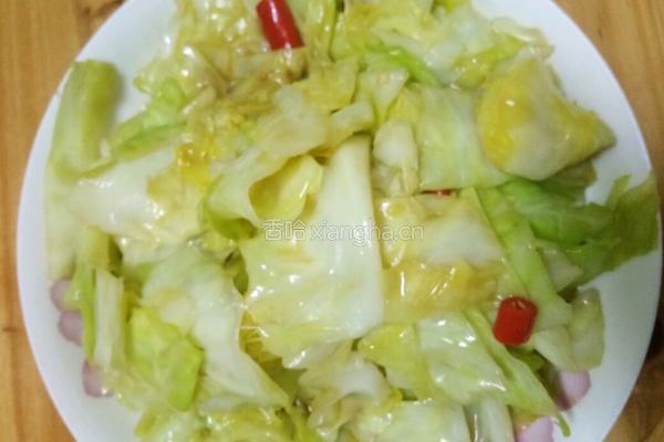青炒包菜