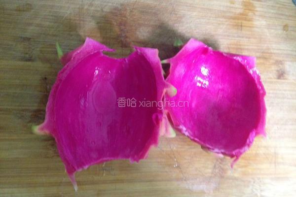 凉拌火龙果皮的做法图解4