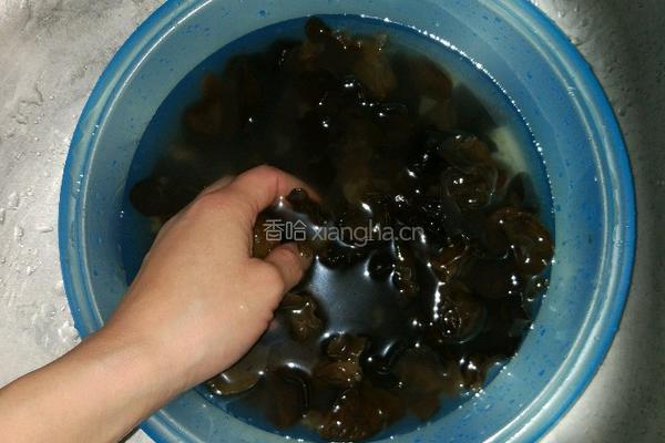 凉拌黑木耳的做法图解2