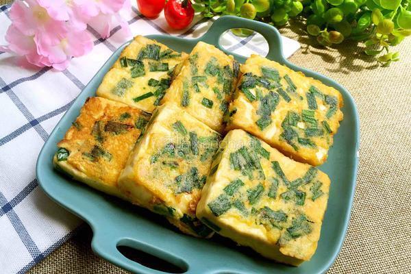 韭菜煎豆腐的做法图解9
