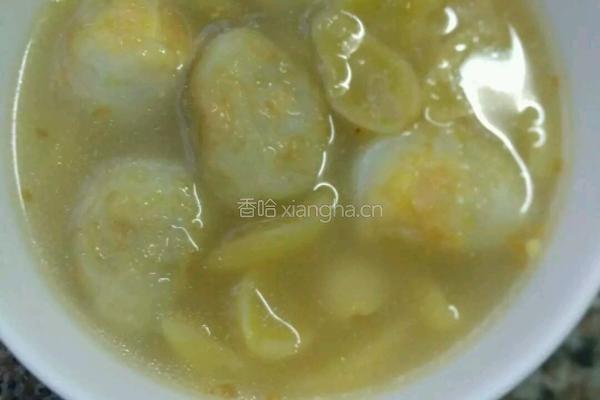 鹌鹑蛋白果陈皮甜汤的做法图解7