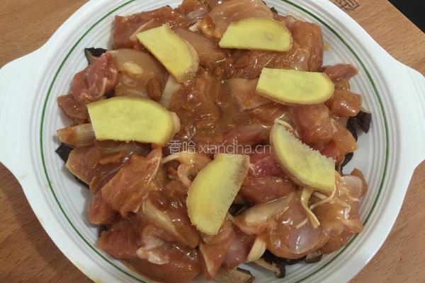 香菇蒸鸡腿肉的做法图解9