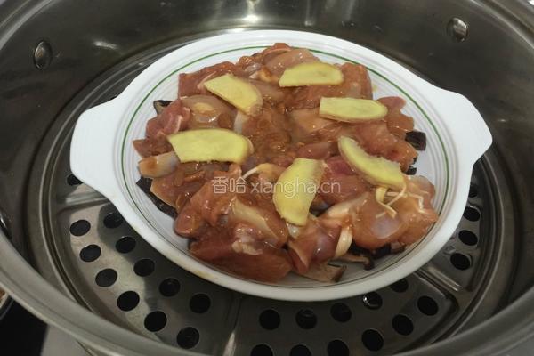 香菇蒸鸡腿肉的做法图解10