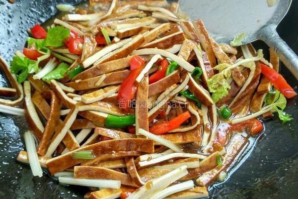 香芹炒豆干的做法图解6