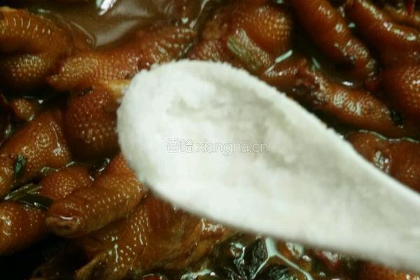 红烧辣味鸡爪的做法图解13