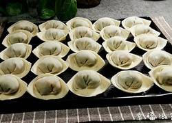 元宝馄饨～青菜鲜肉虾粒馅