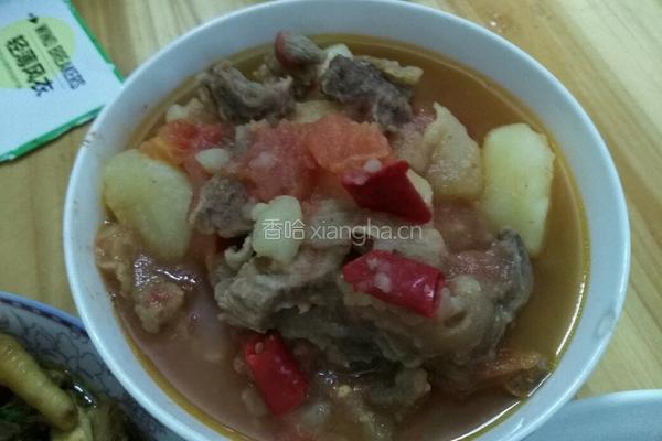 牛腩焖土豆西红柿的做法图解3