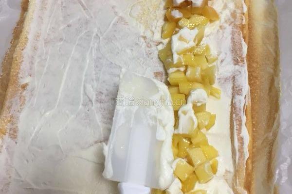 芒果蛋糕卷的做法图解12