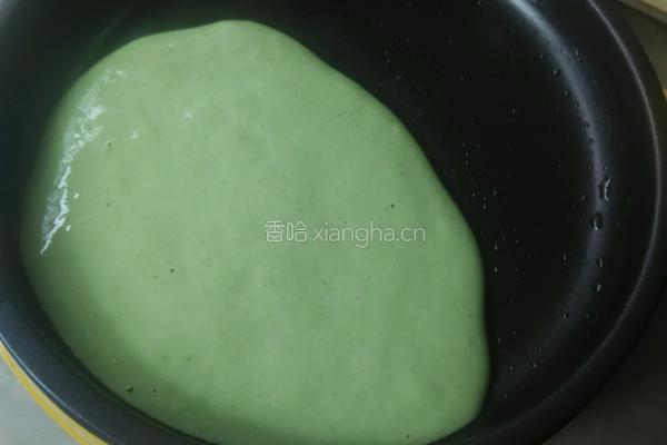 菠菜汁煎饼的做法图解6