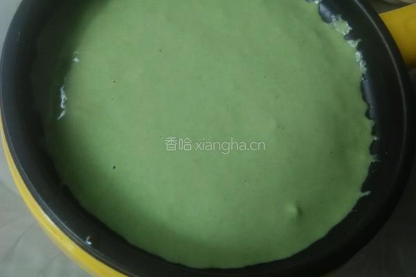 菠菜汁煎饼的做法图解7