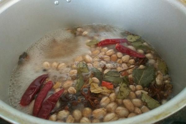 煮五香花生米的做法图解4