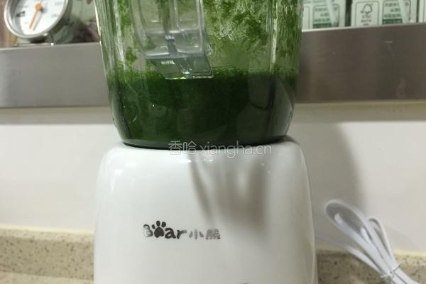 菠菜戚风蛋糕的做法图解1