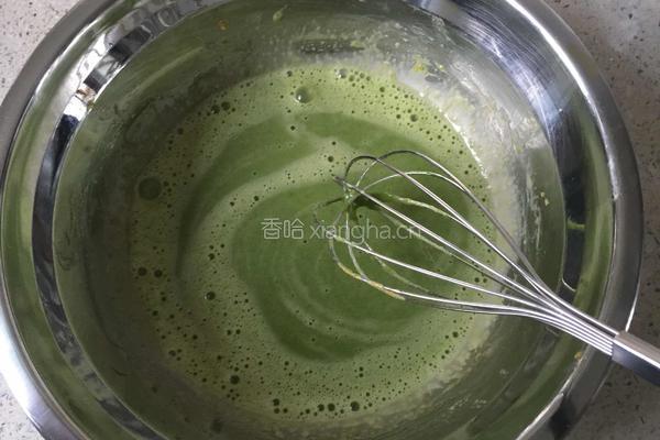 菠菜戚风蛋糕的做法图解8