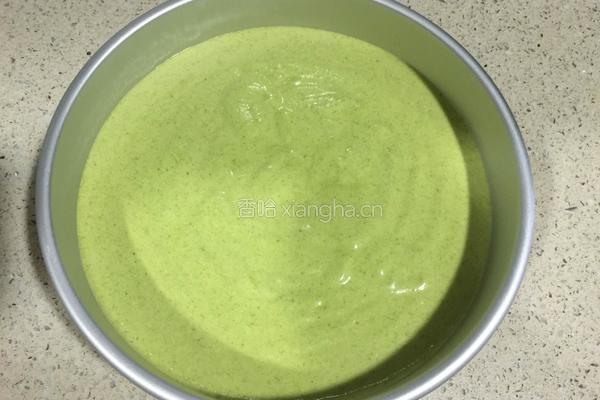 菠菜戚风蛋糕的做法图解17