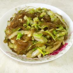 白菜炒红薯粉丝