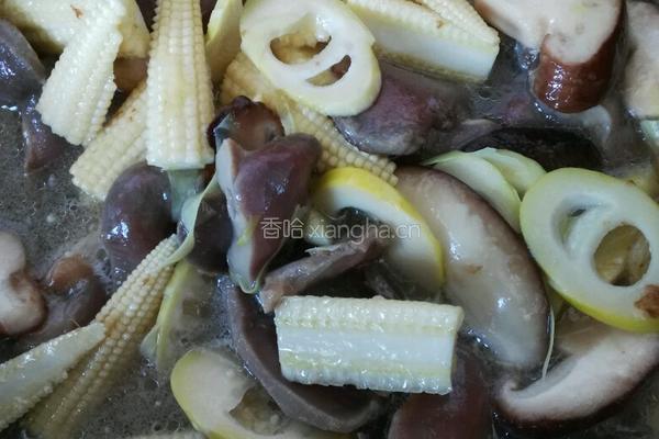 小玉米炒鸭肫的做法图解9