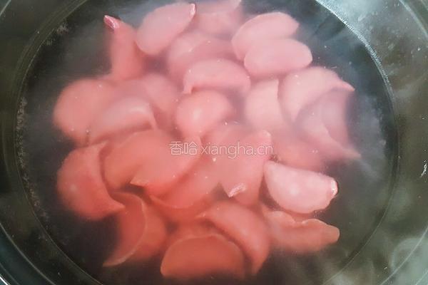 甜菜汁面饺子的做法图解12
