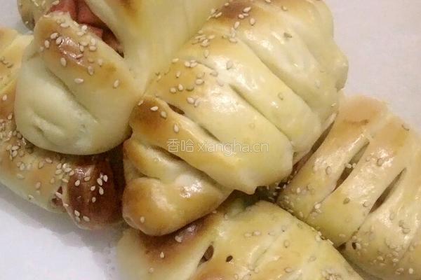 香肠肉松面包的做法图解28