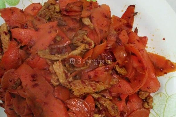 胡萝卜炒肉