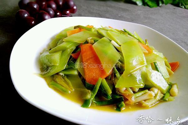 青蒜炒莴笋的做法图解15