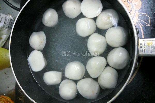 青菜鱼丸子汤的做法图解3