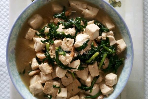 小葱烧豆腐的做法图解4