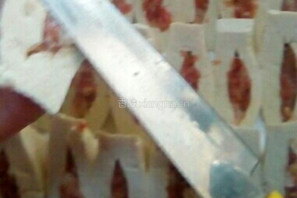 豆腐酿肉的做法图解6