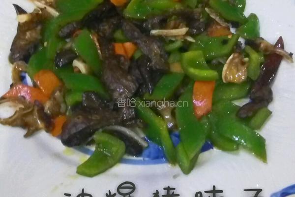 油爆猪肺子的做法图解13