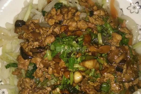 肉酱香菇面的做法图解15