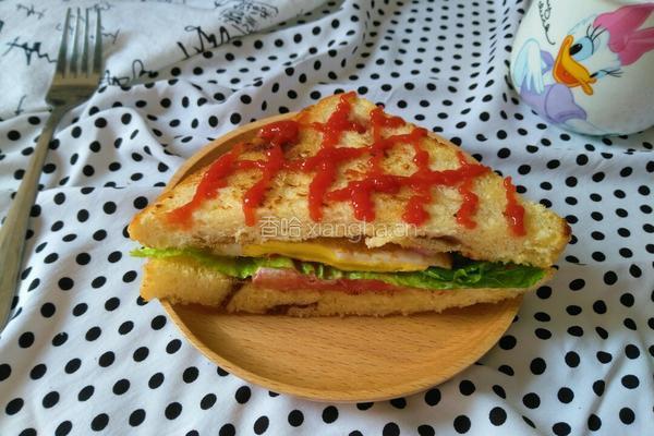 豆沙土司三明治的做法图解11