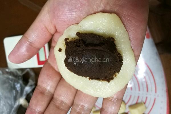 豆沙糯米滋的做法图解8