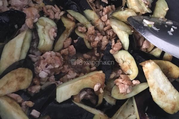 肉末茄子的做法图解4